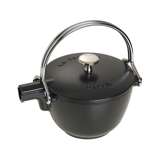 1 qt, Round, Tea Kettle, Matte Black,,large