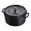7 qt, Round, Dutch Oven Buster And Punch, Matte Black,,large preview