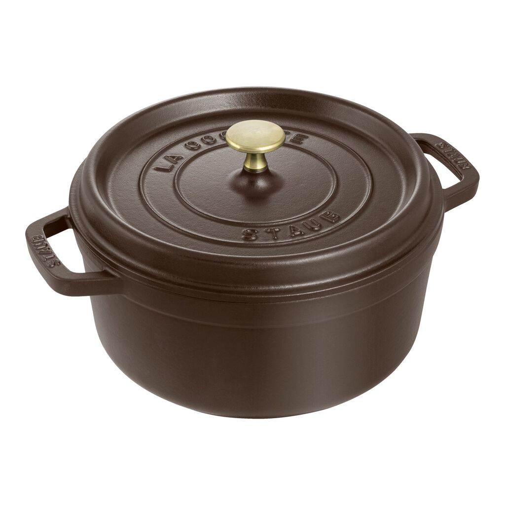 5.5 qt, Round, Dutch Oven, Matte Espresso,,large