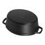 1 qt, Oval, Dutch Oven, Matte Black,,large preview