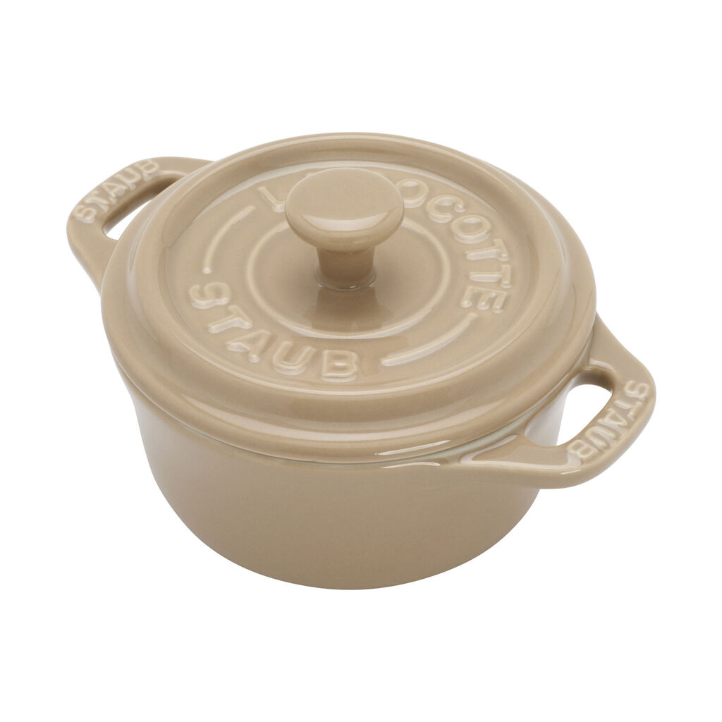 3-pc, Mini Round Dutch Oven Set, Sesame,,large