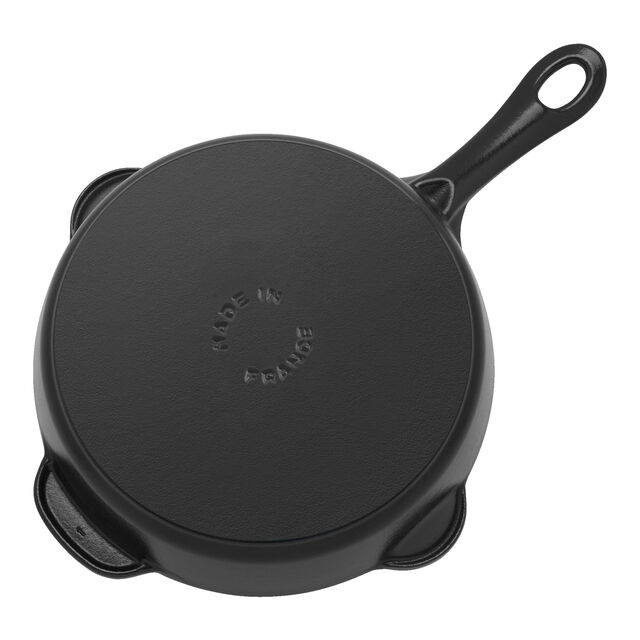8.5-inch, Traditional Deep Skillet, Matte Black,,large