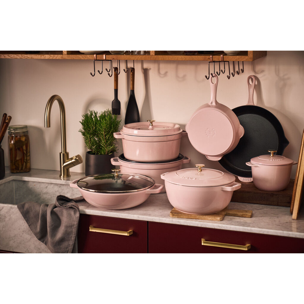 11-inch, Traditional Deep Skillet, Peony Pink,,large