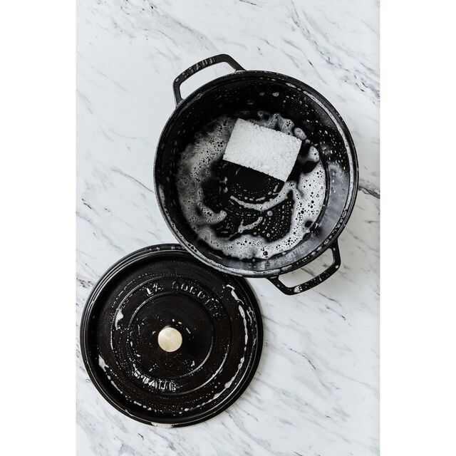 0.5 qt, Round, Dutch Oven, Matte Black,,large