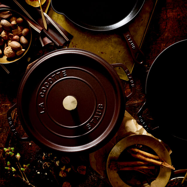 4 qt, Round, Dutch Oven, Matte Espresso,,large