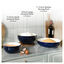 11.5-inch, Shallow Serving Bowl, Dark Blue,,large preview