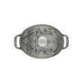 1 qt, Oval, Pig Dutch Oven, Graphite Grey,,large