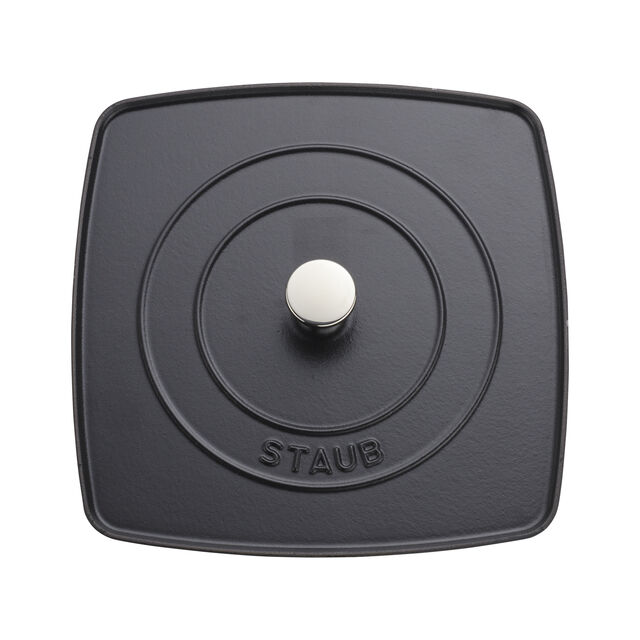 Square, Grill Press, Matte Black,,large