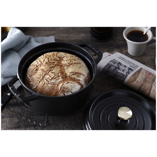 2.75 qt, Round, Dutch Oven, Matte Black,,large