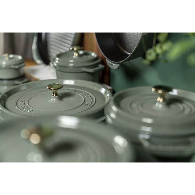 4 qt, Round, Dutch Oven, Eucalyptus - Factory Second,,large
