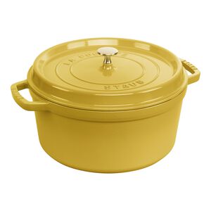 7 qt, Round, Dutch Oven, Citron