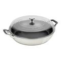 3.5 qt, Braiser With Glass Lid, White Truffle,,large