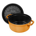 4 qt, Round, Dutch Oven, Saffron,,large