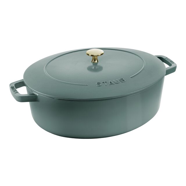 6 qt, Wide Oval French Oven, Eucalyptus,,large