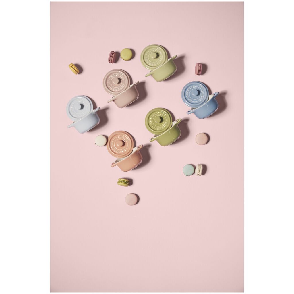 6-pc, Mini Round Dutch Oven Set Macaron, Mixed Colors,,large