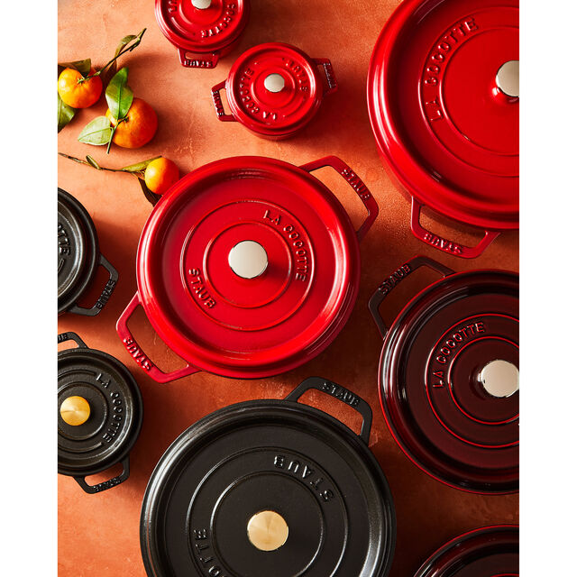5.5 qt, Round, Dutch Oven, Cherry,,large