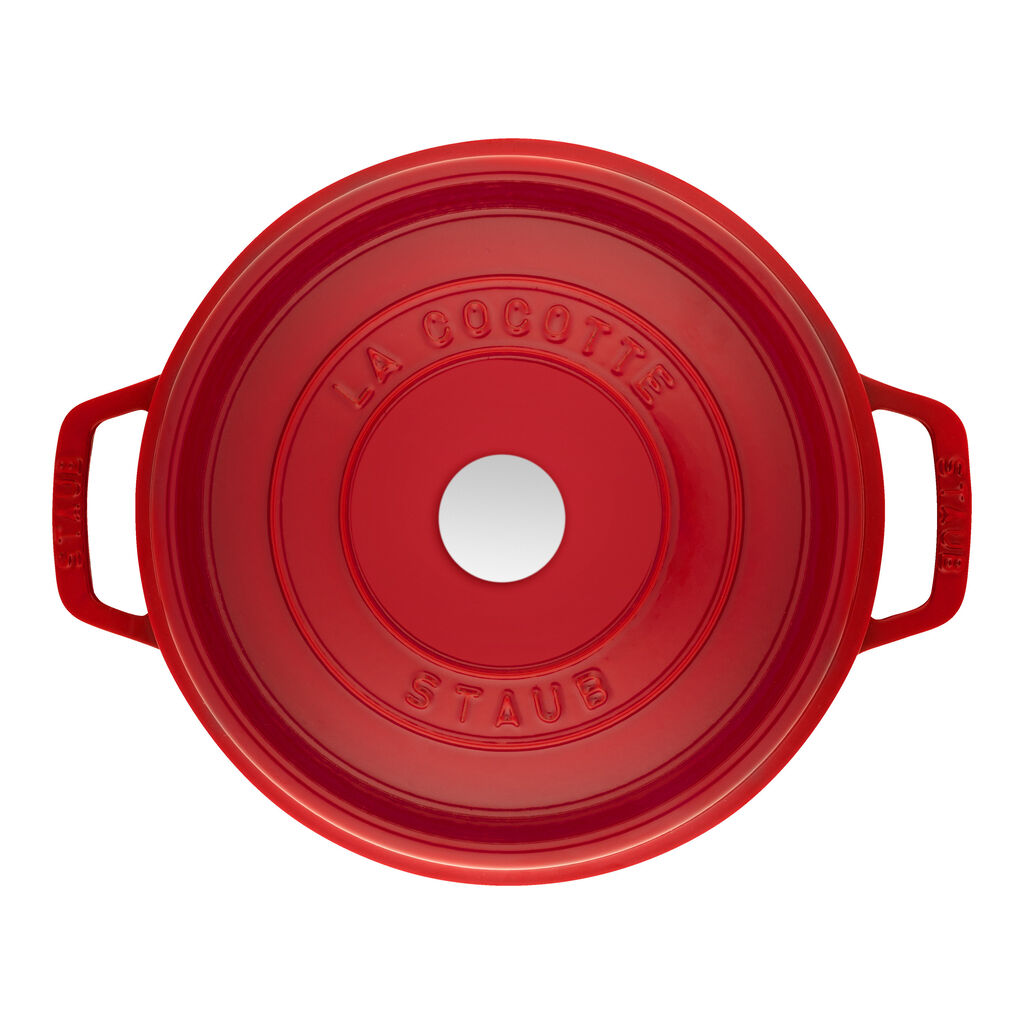 5 qt, Round, Dutch Oven Deep, Cherry - Factory Second,,large