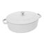 6 qt, Wide Oval French Oven, Pure White,,large preview