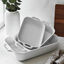 3-pc, Rectangular Baking Dish Set, White,,large preview