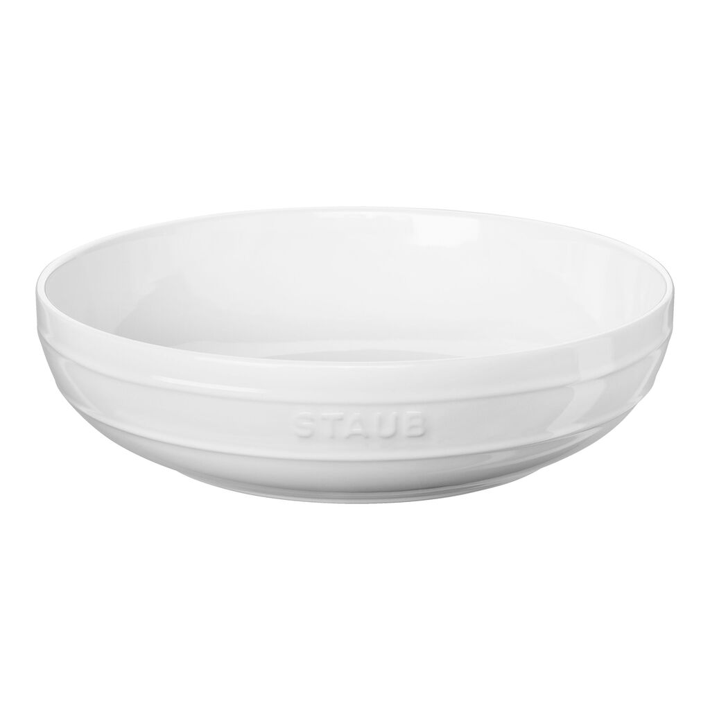 11.5-inch, Shallow Serving Bowl, White,,large