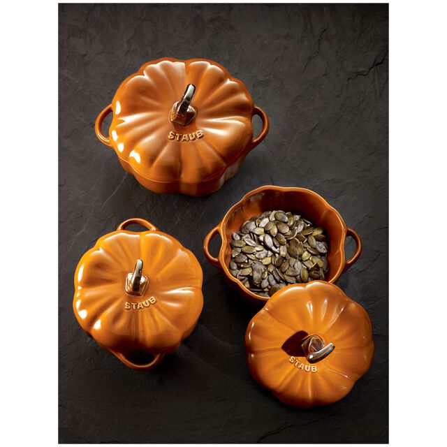 0.5 qt, Pumpkin, Petite Dutch Oven, Burnt Orange,,large