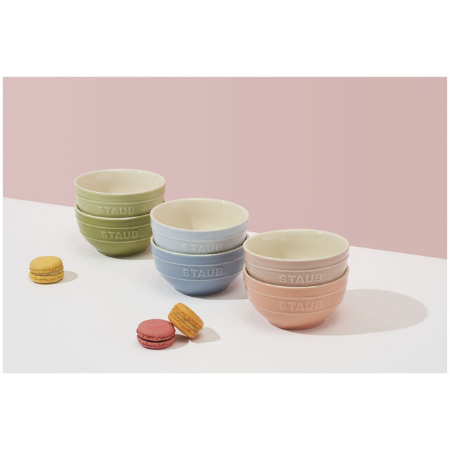 4.5-inch / 6-pc, Bowl set macaron, Mixed Colors,,large