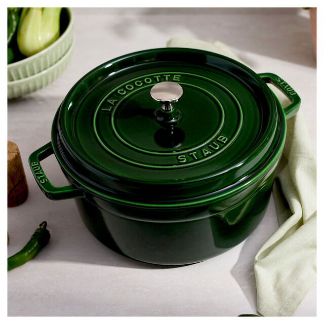 5.5 qt, Round, Dutch Oven, Basil,,large