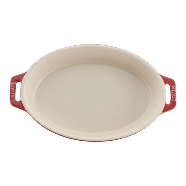 2-pc, Oval Baking Dish Set, Cherry,,large