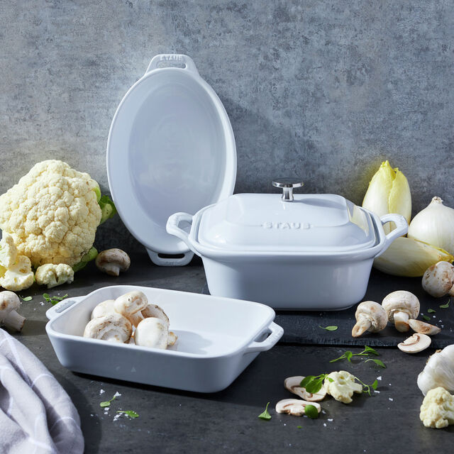 4-pc, Mixed Baking Dish Set, White,,large