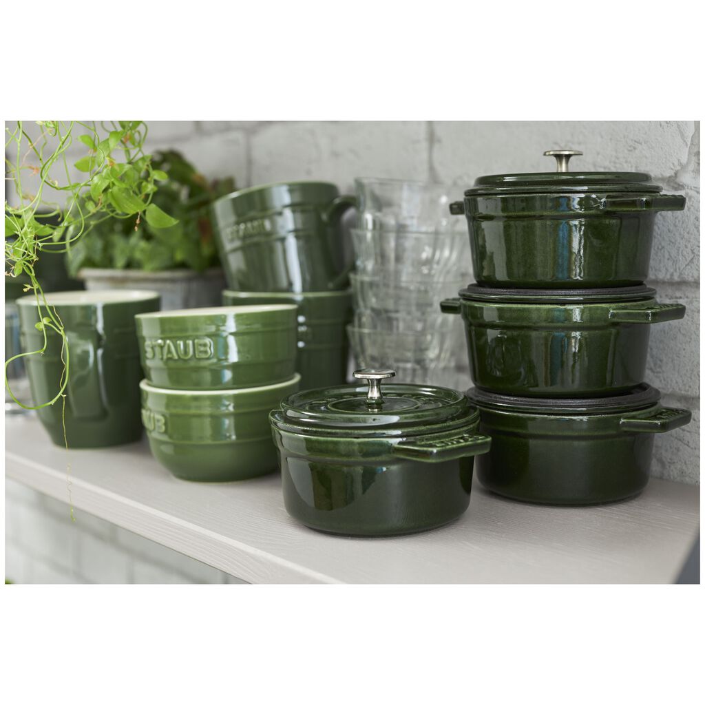 0.25 qt, Mini Round Dutch Oven, Basil,,large