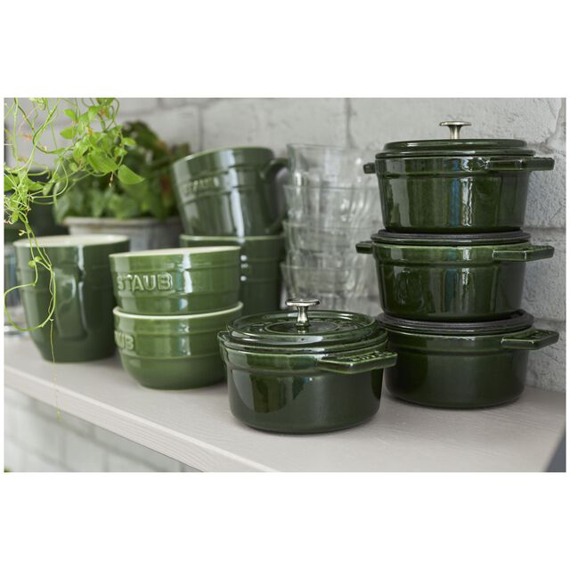 0.25 qt, Mini Round Dutch Oven, Basil,,large