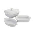 4-pc, Mixed Baking Dish Set, White,,large