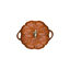 3.5 qt, Pumpkin, Dutch Oven With Brass Knob, Burnt Orange,,large preview