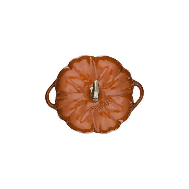3.5 qt, Pumpkin, Dutch Oven With Brass Knob, Burnt Orange,,large