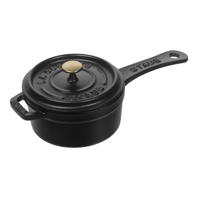 0.25 qt Mini Saucepan - Black, Cast Iron ,,large