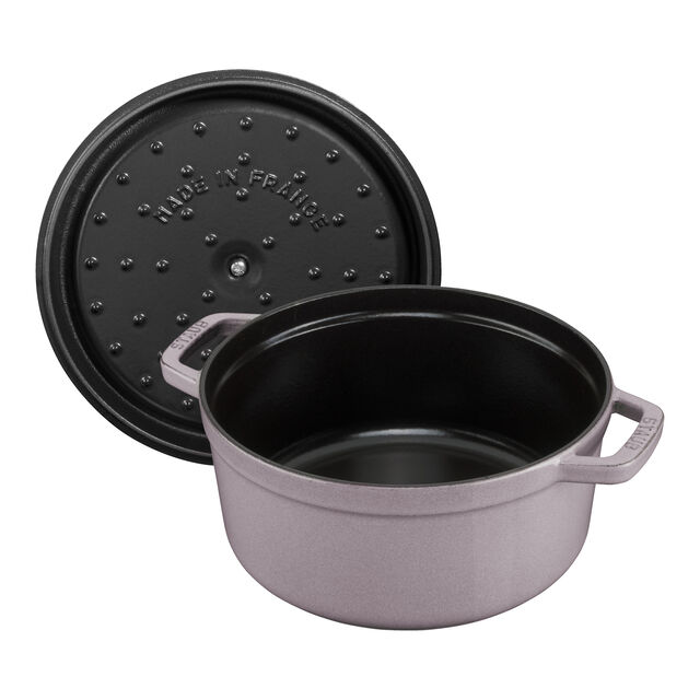 7 qt, Round, Dutch Oven, Lilac,,large