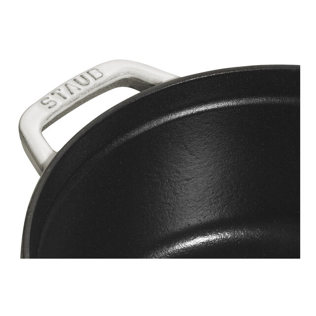 4 qt, Round, Dutch Oven, White Truffle,,large