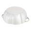 3.5 qt, Pumpkin, Dutch Oven With Brass Knob, Pure White,,large preview
