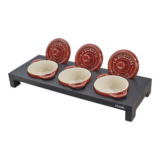 Fiber Wood, Mini Dutch Oven Stand, Matte Black,,large