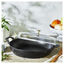 3.5 qt, Braiser With Glass Lid, Matte Black,,large preview