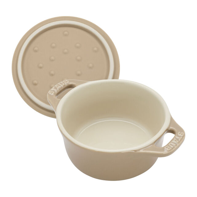 3-pc, Mini Round Dutch Oven Set, Sesame,,large