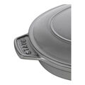 9-inch, Oval, Covered Baking Dish With Lid, Graphite Grey,,large