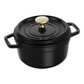 1.25 qt, Round, Dutch Oven, Matte Black,,large