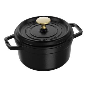 1.25 qt, Round, Dutch Oven, Matte Black