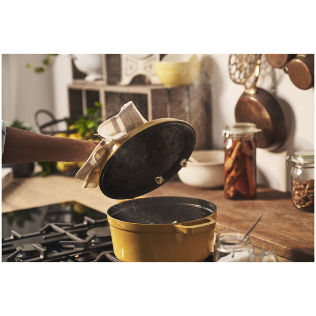 5.5 qt, Round, Cocotte, Citron - Factory Second,,large