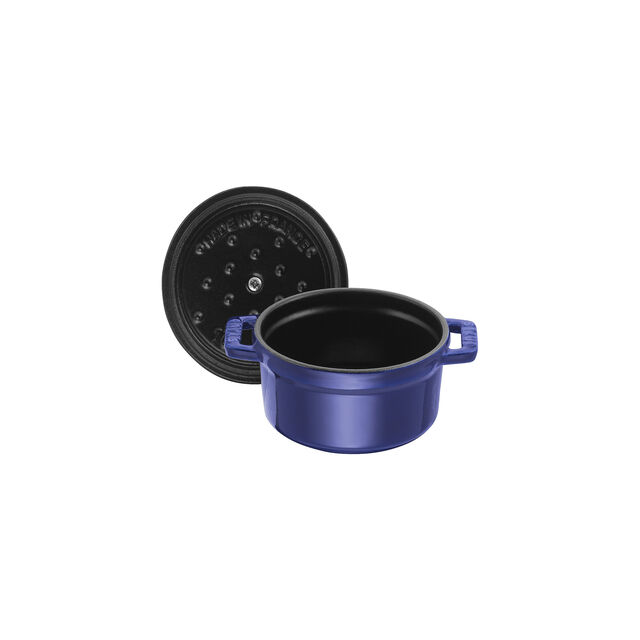 0.25 qt, Mini Round Dutch Oven, Dark Blue,,large