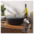 6 qt, Wide Oval French Oven, Matte Black,,large