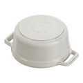 0.25 qt, Mini Round Dutch Oven, White Truffle,,large