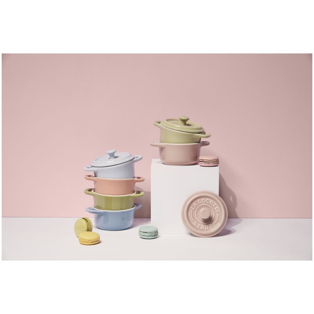 6-pc, Mini Round Dutch Oven Set Macaron, Mixed Colors,,large