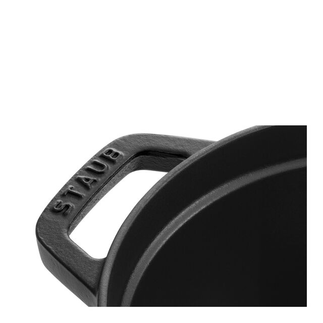 1 qt, Oval, Dutch Oven, Matte Black,,large